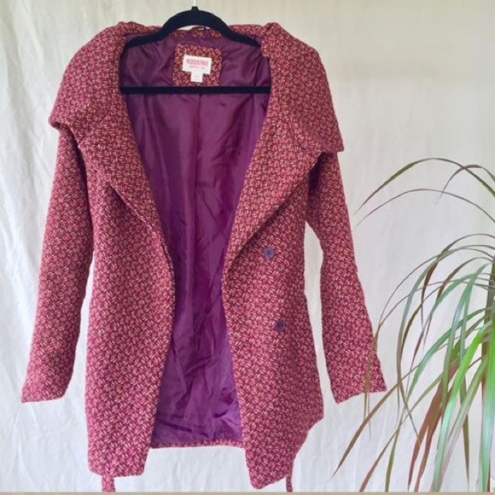Hooded Maroon Mossimo Peacoat